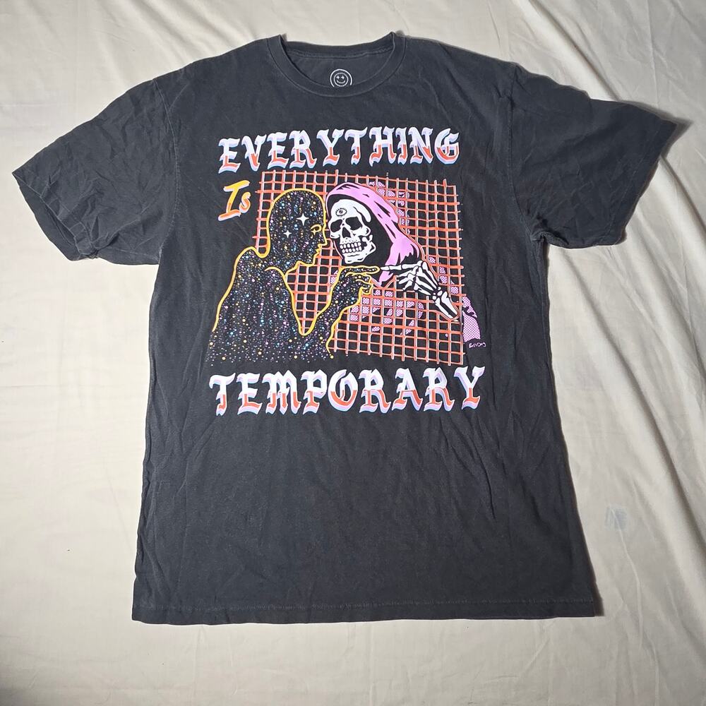 Boss Dog Art Dept Everything Is Temporary Graphic Tee Size Large